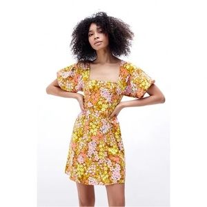 Billabong Paradise Mini Puff Sleeve Dress